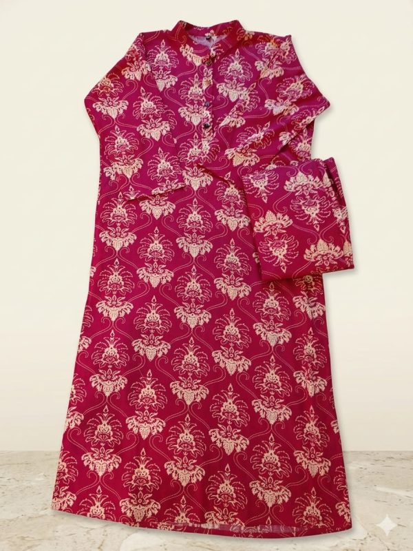 2PC Long Kurti (Rani Pink)