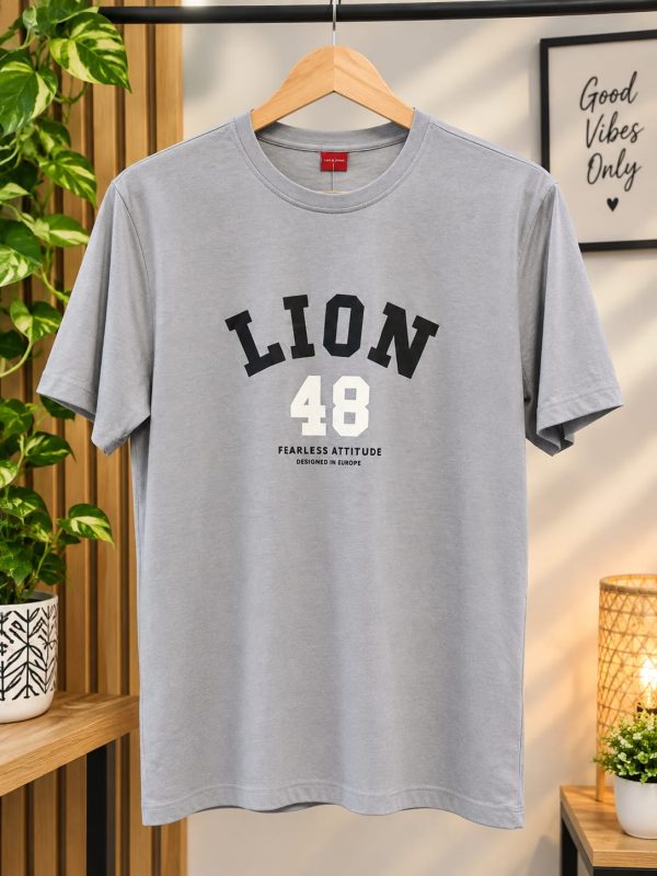 LION OF PORCHES T-shirt (Light Grey)