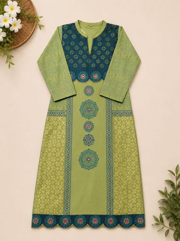 Block Print 1 PC Kurti